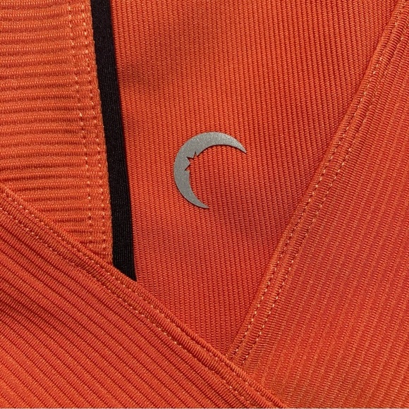 ZYIA Sz L Burnt Orange Ribbed Premium High Rise 7/8 Length Leggings  NEW - Picture 10 of 11